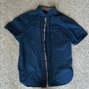 Denim & Flower Blue Slim Fit Classic Casual Shirt